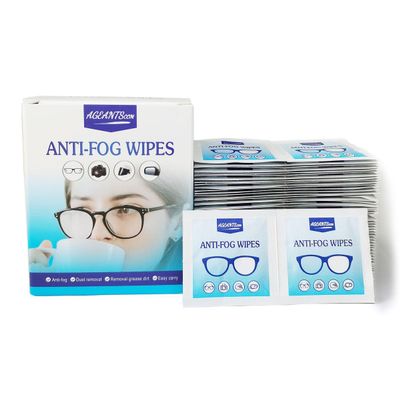 Ageantscom Anti-Fog Wipes for Glasses  Eye Glasses Cleaner Wipes, 100 Pack, Individually Wrapped, Pre-Moistened, Quick-Dry, Scratch-Free for Goggles, Camera, Watch, Lens, Laptop, Phone Screens