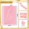 50 Sheets Pink Tissue Paper for Gift Bags - 14 x 20 Inches Recyclable Pink Wrapping Paper for Weddings Birthday DIY Project Valentine's Day Christmas Gift Wrapping Crafts Decor view 2