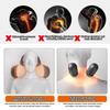 3-in-1 Neck Pillows for Pain Relief Sleeping, Heated Neck Stretcher for Pain Relief, Heated Memory Foam Cervical Neck Pillow with USB Heating for Stiff Neck Pain Relief,Black,B view 3