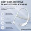 2 Packs Replacement Frame Headgear Assembly for Swift FX| Including 2 Frame &2 Headgear and 4 pcs Strap Covers, Great-Value Supplies by Medihealer. view 2