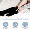 Bamboo Rayon Knee High Diabetic Socks for Men & Women 4 Packs, Soft No-Binding Cushioned Sole Seamless Diabetic Socks, Black(4 Pairs, 13-15) view 2