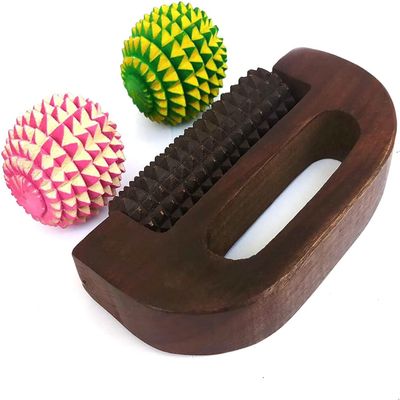 Boscaiola24 Wooden Massage Rollers Wood Therapy Massage Tools Neck Roller Massager Wooden Trigger Point Roller Massager Face Massage Roller Muscle Roller for Neck Back Face Waist Foot Leg Arm