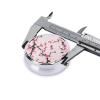 Round Pill Box Cherry Blossoms Cute Small Pill Case 3 Compartment Pillbox for Purse Pocket Portable Pill Container Holder to Hold Vitamins Medication Fish Oil and Supplements view 4