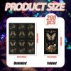 200 Pcs Butterfly Mushroom Guest Napkins 2 Ply Disposable Vintage Guest Paper Towels Butterfly Mushroom Woodland Moon Cocktail Hand Napkins for Bathroom Home Dining Kitchen view 2