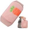 3 PCS Hot Water Bottle, Hot Water Bottle Belt Long and Hot Water Bottle with Plush Waist Cover, Rubber Hot Water Pouch for Neck, Shoulder, Hand, Back Legs 02 view 1