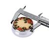 Round Pill Box Roses Cute Small Pill Case 3 Compartment Pillbox for Purse Pocket Portable Pill Container Holder to Hold Vitamins Medication Fish Oil and Supplements view 4