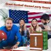 100 Pcs Football Party Favor Bags Football Goodie Bags Snack Bags Football Field Gift Treat Bags Popcorn Candy Favor Bags Snack Bags for Rugby Sports Theme Football Birthday Party Supplies, 2 Styles view 3