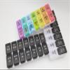 7 Day Weekly Pill AM PM Organizer, ShysTech Large Pill Case Pill Box for Pills/Vitamin/Supplements/Medication (Separable, Small Multi-Color) view 4