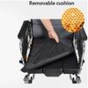 Safety Wheelchair Mobile Care Transport Chair with Handbrake and Adjustable Backrest Folding Wheelchair Carbon Steel Transport Wheelchairs Easy to Carry view 3