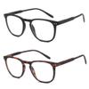 BLUEMOKY Reading Glasses for Women Men, Blue Light Blocking Glasses 2 Pack, Computer Readers, Spring Hinge(2.75x) view 1