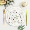 Crisky 100 Pcs Floral Luncheon Napkins Disposable Napkins for Wedding/Engagement/Bridal Shower/Baby Shower/Anniversary Tea Party Decoration, 3-Ply view 3