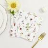 Crisky 100 Pcs Floral Luncheon Napkins Disposable Napkins for Wedding/Engagement/Bridal Shower/Baby Shower/Anniversary Tea Party Decoration, 3-Ply view 4
