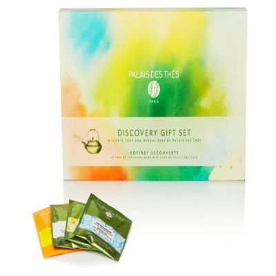 Palais des Ths - Discovery Gift Set Box with Flavored Teas - Organic Selection of Premium Tea Bags, Serves 18 Cups