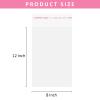 Brandon-super 200 Pack Sealing Cellophane Bags - Clear Cookie Bags Resealable, Self Adhesive for Packaging Gifts, Cookies - Candy Bags, Jewelry Bags, Sample Bags - 8X12 Inch view 2
