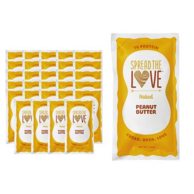 Spread The Love, Single-Ingredient Peanut Butter Squeeze Packs, 1.15 Ounce (30 Pack)