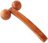 Boscaiola24 Wooden Handmade Body Massager, Foot & Back Acupressure Roller Pain Relief Massager with Long Handle, Wooden 2 Ball Roller Massager - Brown, 10 inch view 1