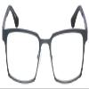 Calabria EB Protractor Square Reading Glasses +2.50 Gun Metal Black Matte Navy Blue Men Women view 2