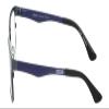 Calabria EB Protractor Square Reading Glasses +2.50 Gun Metal Black Matte Navy Blue Men Women view 3