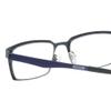 Calabria EB Protractor Square Reading Glasses +2.50 Gun Metal Black Matte Navy Blue Men Women view 4