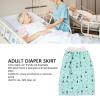 Fockety Wearable Incontinence Bed Pads, Washable Adult Wearable Incontinence Mattress Diaper Skirt for Highly Absorbency, Reusable Mattress Cover for Adults, Elderly, Children (L) view 2