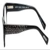 Calabria EB Study A Broad Cat-Eye Blue Light Blocking Reading Glasses +1.50 Black Crystal Rhinestones Women view 2