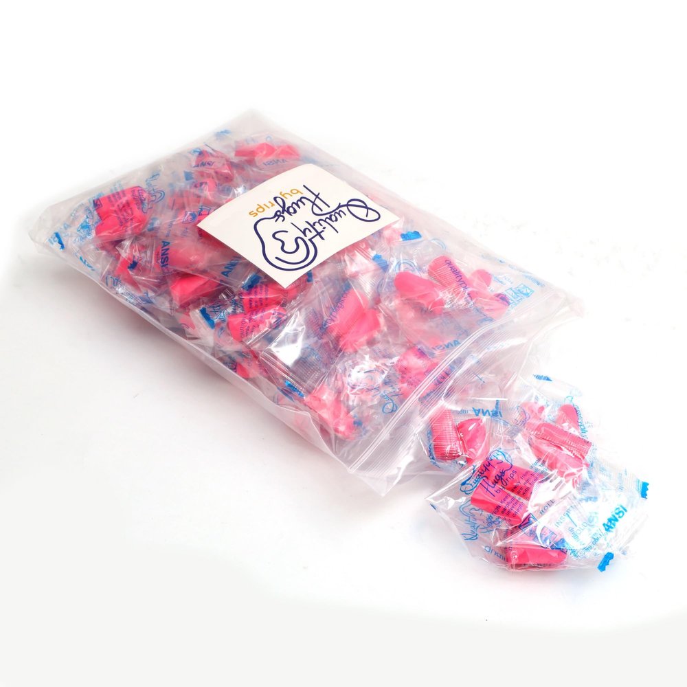 100 Pair Foam Small Ear Plugs for Women, and Adults with Small Ear Canals - Individually Wrapped Disposable Noise Cancelling Earplugs for Noise Reduction Sleeping Music Hearing Protection