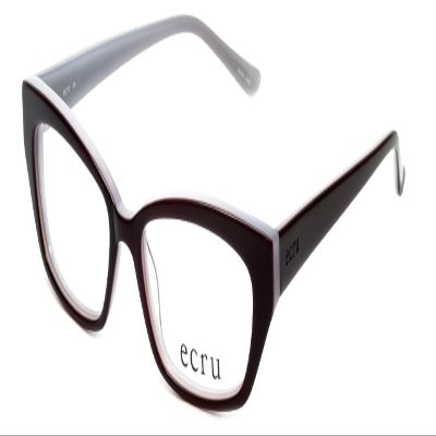 Calabria Ecru Bowie Cat Eye Reading Glasses +0.50 Purple Men Women