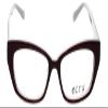 Calabria Ecru Bowie Cat Eye Reading Glasses +0.50 Purple Men Women view 2