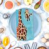 80Pcs Giraffe Guest Napkins Funny Animals Disposable Napkins Decorative Hand Paper Towel Napkins for Bathroom Party Supplies Table Decor, 15.7 x 13 Inch view 3