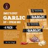 Sauce Goddess - Sweet n Spicy Garlic Dip & Spread Mix (4-Pack) - Low Sugar, Low Sodium, Fat-Free, Vegan, Medium-Spicy, No MSG view 3