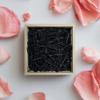 BOXHOME Shred Paper Filler (1/2LB) Crinkle Cut Paper for Wrapping & Filling Gift Basket Gift Boxes, Black-Decoration Raffia Contains Bow view 2