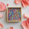BOXHOME Shred Paper Filler (1/2LB) Crinkle Cut Paper for Wrapping & Filling Gift Baskets and Gift Boxes - Macaron Color: Light Pink, Purple, Green and Yellow view 2
