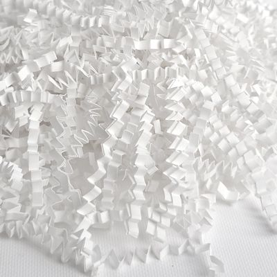 BOXHOME Shred Paper Filler (1/2LB) Crinkle Cut Paper for Wrapping & Filling Gift Basket Gift Boxes, White-Decoration Raffia Contains Bow