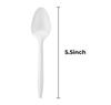 1000PCS Disposable Plastic Teaspoons Bulk Spoons White Silverware Reusable Heavy Duty Disposable Cutlery Plastic Utensils Flatware for Home Restaurant Party Picnic Camping Travel (Teaspoon-1000pcs) view 2
