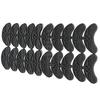 20Pack Replacement Black Rubber Sole Heel Savers Toe Plates Tap DIY Glue On Shoes Pad view 1