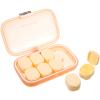 Healvian Portable Medicine Organizer Compact Pill Case for Travel Convenient Storage for Daily Medication Transparent view 1