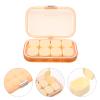 Healvian Portable Medicine Organizer Compact Pill Case for Travel Convenient Storage for Daily Medication Transparent view 4