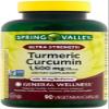 4 TOP CARE Turmeric Curcumin General Wellness Dietary Supplement Vegetarian Capsules, 1,500 mg, 90 Count view 1