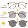 NILZA Polarized Reading Glasses Sunglasses Multifocus Sun Readers Bifocal Photochromic Blue Light Computer Glasses 2.0 (Color : Brown, Size : 2.50x) view 4