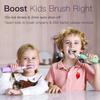 FUMEIKANG Kids Electric Toothbrushes Sonic Rechargeable Tooth Brush Gifts for Boys and Girls Smart Timer Power Toothbrush - 3 4 5 6 7 8 9 10 11 12 (Purple) view 2