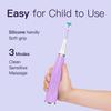 FUMEIKANG Kids Electric Toothbrushes Sonic Rechargeable Tooth Brush Gifts for Boys and Girls Smart Timer Power Toothbrush - 3 4 5 6 7 8 9 10 11 12 (Purple) view 3