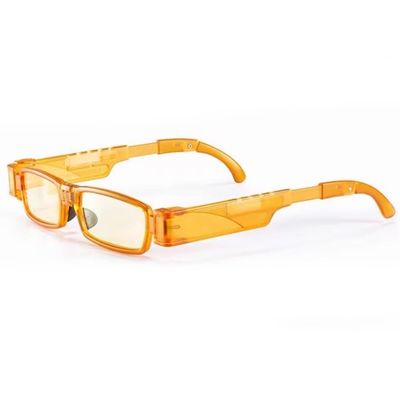 NILZA Folding Reading Glasses Adjustable Computer Eyeglasses Blue Light Glasses for Men, TR90 Women Readers 2.0 2.5 3.0 (Color : Orange, Size : 300)