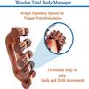 Boscaiola24 Wooden Acupressure Back Massager Back Pain Relief Massager Multi Purpose Body Massager with 10 Massage Roller view 3