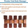 Boscaiola24 Wooden Acupressure Back Massager Back Pain Relief Massager Multi Purpose Body Massager with 10 Massage Roller view 4