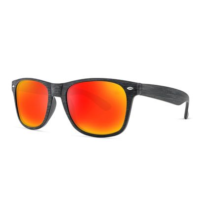 UrbanLens Reader Sunglasses for Man and Women Bifocal for Reading Under the Sun Vintage style glasses (Black Frame/Red Mirrored Lens, 1.0, x)