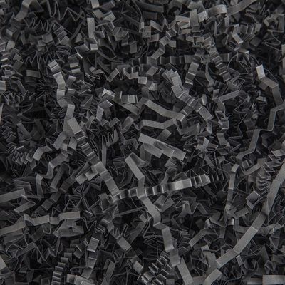 Caleihd Crinkle Cut Paper Shred Packing Grass Cushion Paper Streamer for Christmas Wedding Birthday Bridesmaid Engagement Craft Gift Boxes Bags Basket Filler Decoration 4.5oz Black