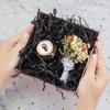 Caleihd Crinkle Cut Paper Shred Packing Grass Cushion Paper Streamer for Christmas Wedding Birthday Bridesmaid Engagement Craft Gift Boxes Bags Basket Filler Decoration 4.5oz Black view 3