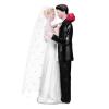 Bride and Groom Cake Toppers Wedding Cake Toppers Resin Mini Bride Groom Figurines Statue for Valentines Day Wedding Engagement Party Decorations view 1