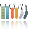 Chewy Necklace Sensory, Chew Necklaces for Sensory Kids with ADHD, SPD, Autism, Silicone Chew Toys for Adult Reduce Chewing Anxiety Fidget view 1