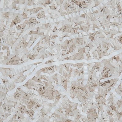 Caleihd Crinkle Cut Paper Shred Packing Grass Cushion Paper Streamer for Christmas Wedding Birthday Bridesmaid Engagement Craft Gift Boxes Bags Basket Filler Decoration 4.5oz White